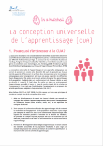 La Conception Universelle De Lapprentissage Cua Espace De